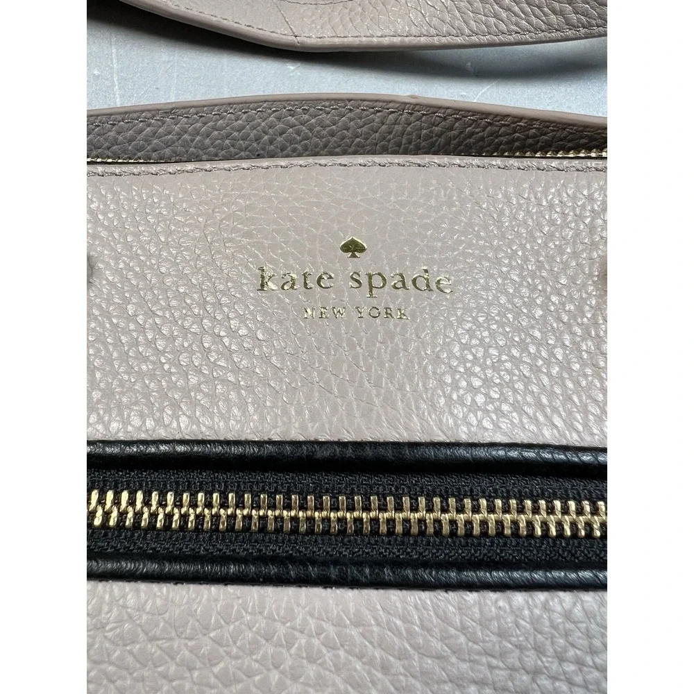 Kate Spade Kalen WKRU4074 Beige Pebbled Leather Satchel With Tassel Detail - Picture 2 of 11
